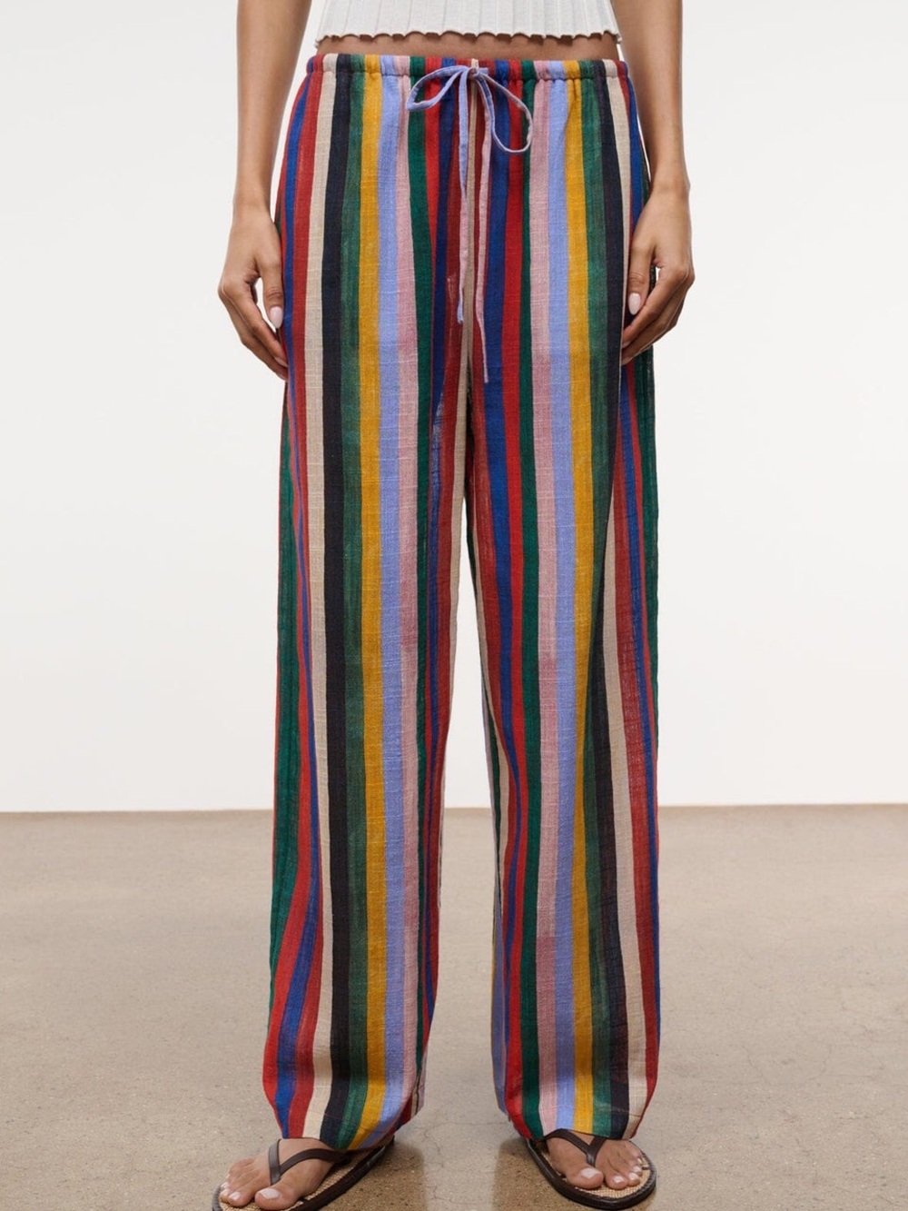 STAUD MATEO PANT ARTIST STRIPE Drawstring Pants
